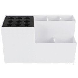 SAFIGLE Hairdressing Tool Storage Organizer Box Removable Compartment 10-Piece Capacity Professional Hair Cutting Scissors Holder for Salon and Barber Use