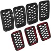 DW-Auto Honeycomb Mesh Front Grill Inserts Kits 7pcs For Jeep