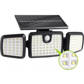 Dimunt Solar Lights Outdoor,176 LED Wireless Led Solar Motion Sensor Lights Outdoor