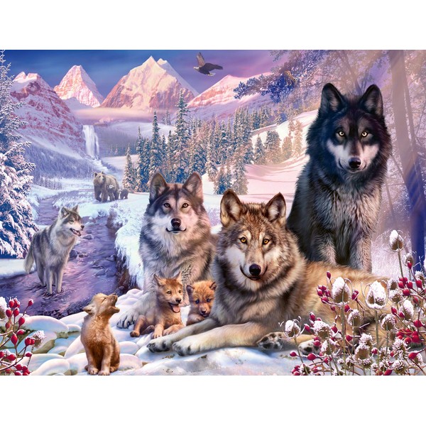 Ravensburger 16012 Wolves 2000 Piece Puzzle for Adults - Every Piece is Unique, Softclick Technology Means Pieces Fit Together Perfectly