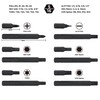 KAIFNT K459 Impact Driver Sturdy Bit Set with Adapters, 5/16-Inch