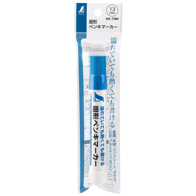 Shinwa Sokutei Solid Paint Marker, Blue, 79144
