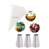 1A Piping Tips and Bags, 3 Large 1A Frosting Tips