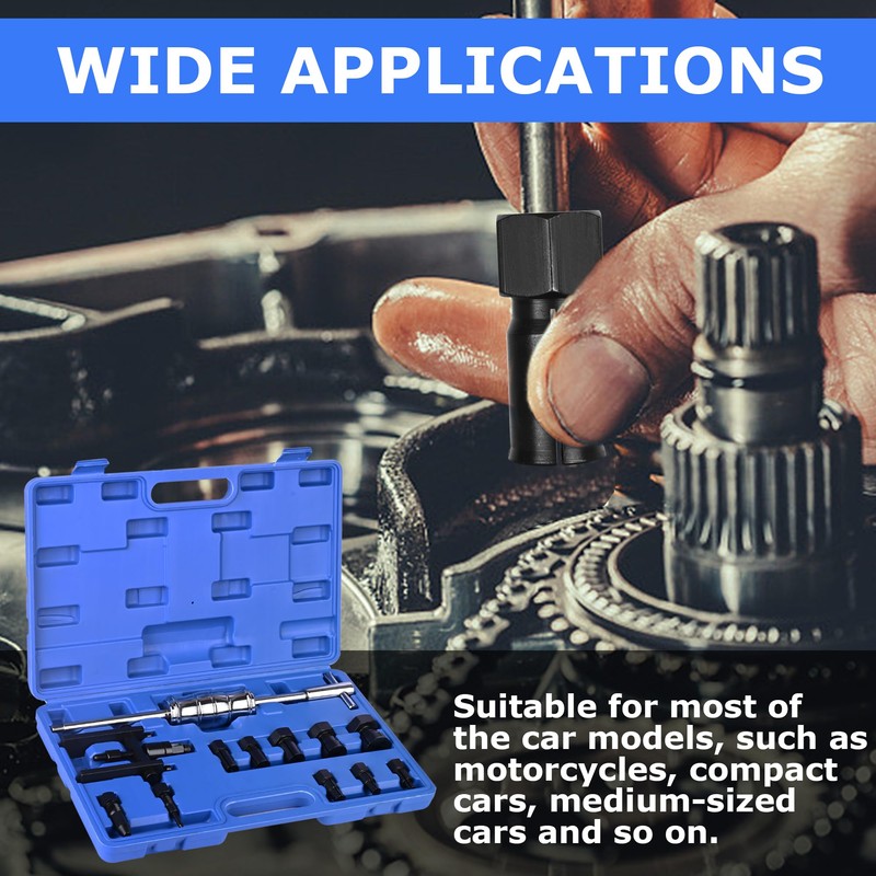 YZDKSMG 12 PCS Motorcycle Blind Hole Collet Bearing Puller Tool