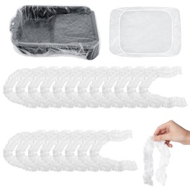 NICENEEDED 20 Pcs Paint Tray Liner, Pink Paint Pans Trays Plastic Paint Tray, Roller Tray Liners Paint Pan Liners for Painting Walls