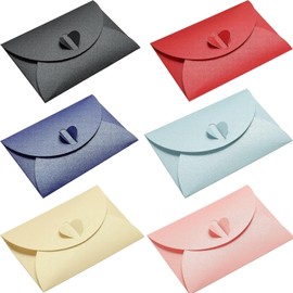 42pcs Colored Small Envelopes,Mini Pearlescent Envelopes,Vintage Kraft Paper Envelopes Cute Envelopes for Gift Cards Wedding Birthday Party Supplies