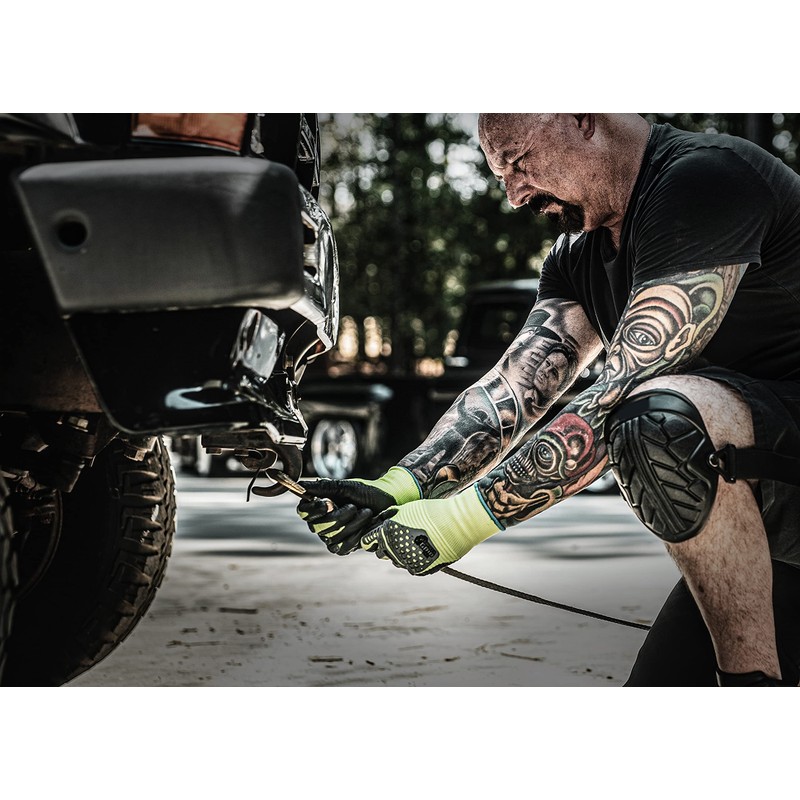 Gorilla Grip Max RhinoFlex High Vis Work Gloves With Impact
