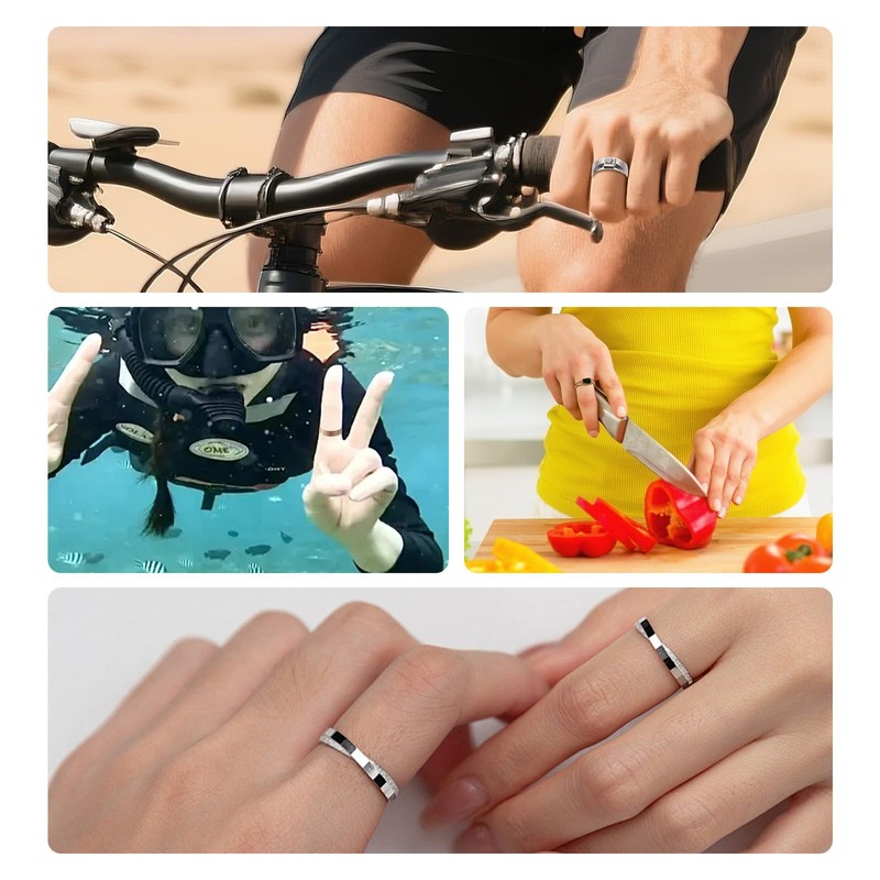 Invisible Ring 12pcs Multi-Size Clear Band Adjuster with 6 Sizes