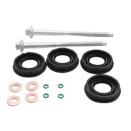 14 pcs/set Diesel Injector Seal Kit Washer O-ring Clamp Bolts Set 6C1Q-6K780-AB 1372494 6C1Q-9M577-AB 1378433 Fits for Transit MK7 Tourneo 2.2 2.4 TDCi Citroen Relay Peugeot Boxer