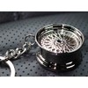 VmG-Store Spoke Rim Style Chrome Rim Keyring - Solid Pendant