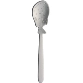 Nagao Tsubamesanjo Petit Marine Aluminum Ice Spoon, Silver, 4.6 inches (11.7 cm), Whale Shark Made in Japan