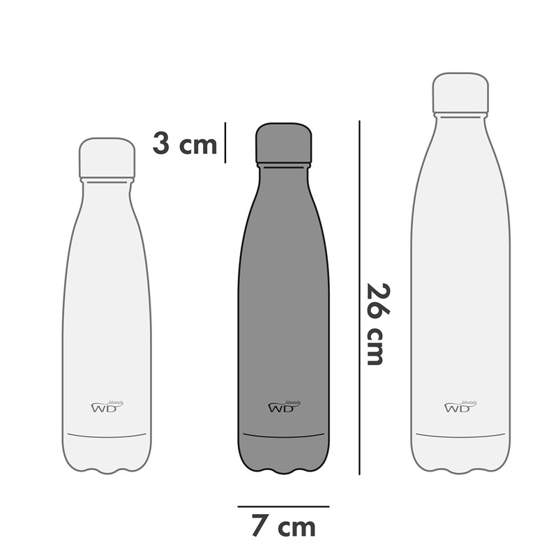 Mercati Markets Cooler Bottle Thermal, Steel, Silver