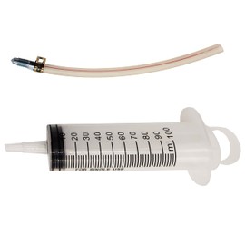 BQPOLING Universal Hydraulic Disc Brake Bleed Tool, Disc Brake Mineral Oil Fluid Bleeder Kit Motorcycle 100ML Syringe 20cm Hose Universal for Motorbikes Scooters Quads