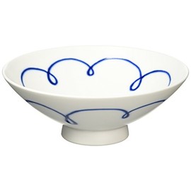 Hakusan Toki ST-10 Flat Tea Wan, White, Approx. 5.9 x 2.1 inches (15 x 5.3 cm), Mori Masahiro Design, Hasami Ware, Made in Japan