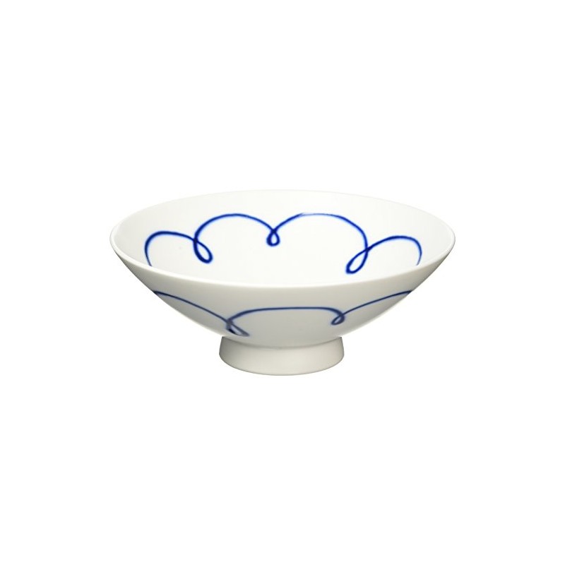 Hakusan Toki ST-10 Flat Tea Wan, White, Approx. 5.9 x