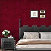WESTICK Red Velvet Wallpaper Peel and Stick Flocking Fabric Wallpaper
