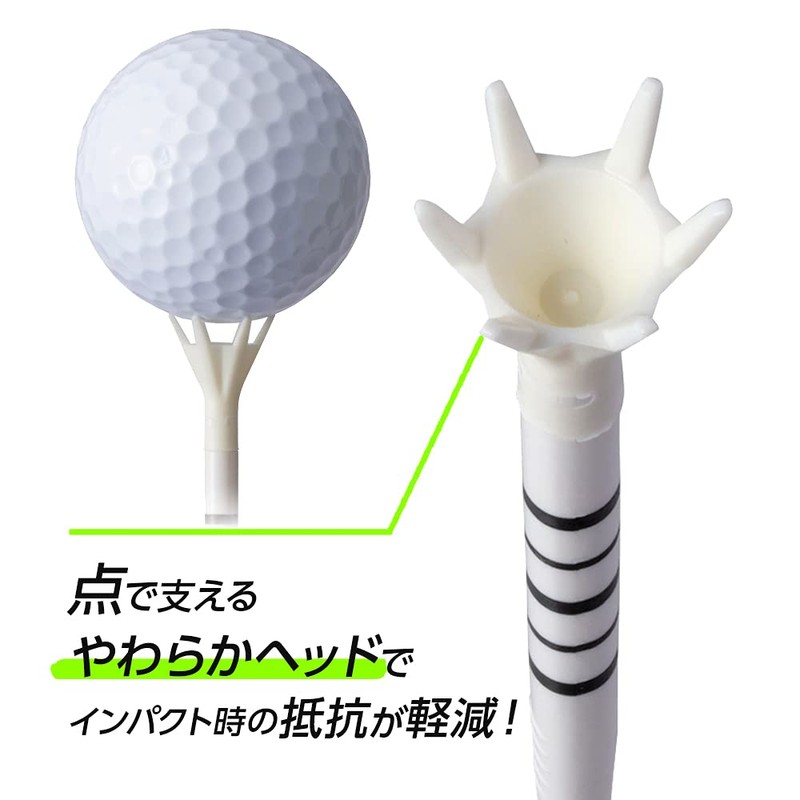 【Professional Pro Yoshino Riku Use Tee】DAIYA GOLF Tomahawk Tee Line
