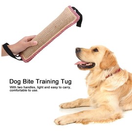 Cyrank Dog Bite Tug Toy, Dog Bite Pillow Dog Pull Toys Dog Bite Training Equipment Tug of War Dog Toy Dog Pull Toy Interactive Toys with 2 Handles Outdoor Dog Tug Toy