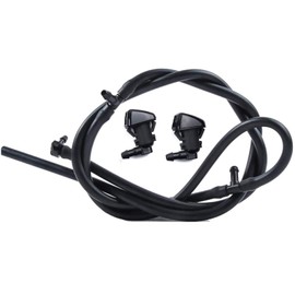 MACHSWON Windshield Washer Nozzles Kit Compatible with 11-16 Ford Super Duty F250, F350, F450, F550, Washer Jet and Fluid Hose with Connector