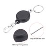 Retractable Key Chain, Stainless Steel Wire Quick Release Extendable Pull