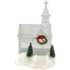 Gerson 2660080 Battery Operated Lighted Holiday Spinning Water Globe Church,