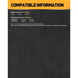 KAC 1pcs High Flow Catalytic Converter Kit Compatible with 2000-2005 Outback/Legacy 2002-2005 Impreza 1999-2005 Forester Direct-Fit Catalytic Converter, Replace 54573 40237 93235 49490(EPA Compliant)