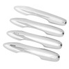 4PCS Exterior Door Handle Cover Trim ABS Chrome Self Adhesive