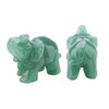 2inch Natural Jade Carved Elephant Crystal Figurine Home Decoration Furnishing
