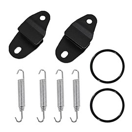 Exhaust Muffler Pipe Stay Mount with Hangers Springs and O-Rings Fits for Yamaha Banshee 350 YFZ350 1987-2006