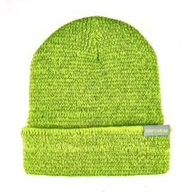 J. J. Keller & Associates, Inc. Reflective Knit Hat, Safety Beanie, Winter Hat, Lime, SAFEGEAR
