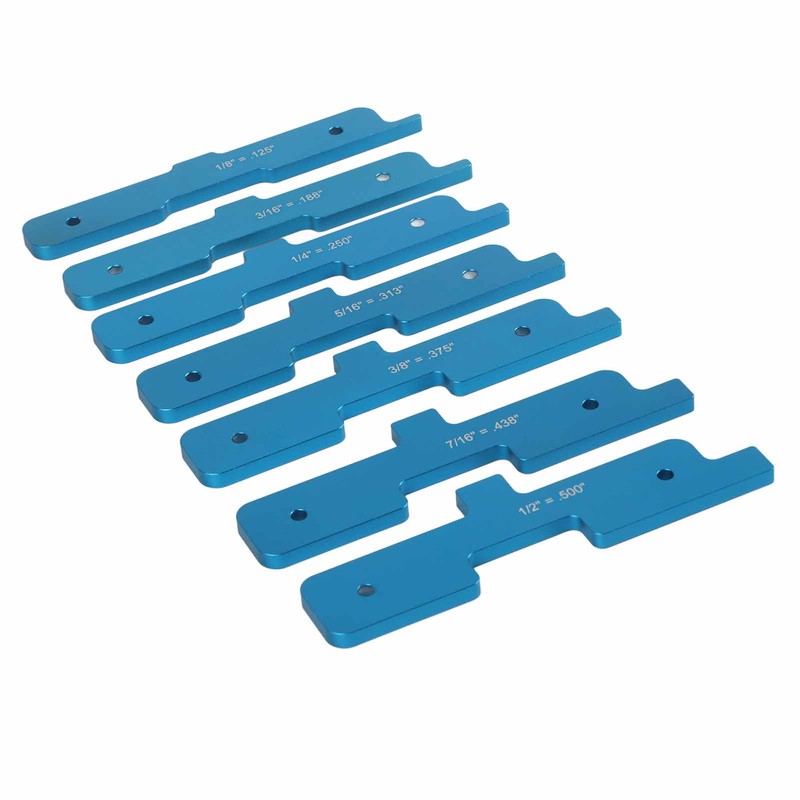 7Pcs Gauge Block Set Aluminum Alloy Saw Table Setup Bars