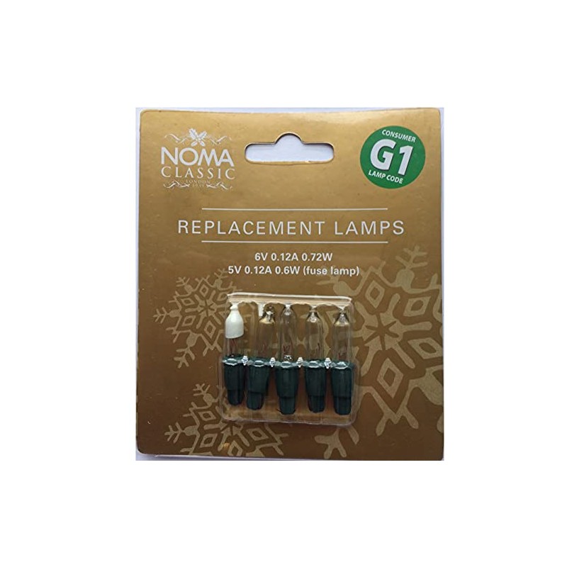 Leisuregrow 6V Clear Replacement Lamps for Noma Classic Range (Pack