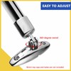 DIALESHU Quick Release Boat Bimini Top Swivel Deck Hinge 316