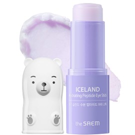 Bálsamo hidratante para ojos Iceland Hydrating Peptide Eye Stick de 0,24 oz, que aporta elasticidad, frescor y humectación a los ojos para pieles flácidas; bálsamo para el tratamiento de la zona
