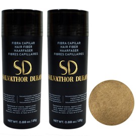 Salvathor Duran Hair Fibres 25 g – Scatter Hair for Thickening Hair Pack of 2 – Shaggy Hair (Light Blonde)