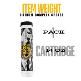 Lithium Complex Grease SUPERKOTE 2000 - White Lubricant Grease Superkote 2000 Multipurpose EP/Lithium Complex/Lubricant/EP/Automotive/Construction/Industry/White / 1 Pack/ 397g-14oz