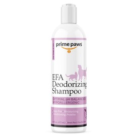 Prime Paws EFA Deodorizing Shampoo for Dogs & Cats - Moisturizing & Hypoallergenic Dog Shampoo for Itchy Skin Relief - Cat Shampoo with Essential Fatty Acids for Dry Skin - 16 oz