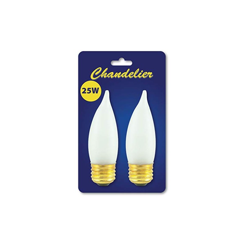 Bulbrite 489025 - 40PK - 25W - Flame Tip CA10