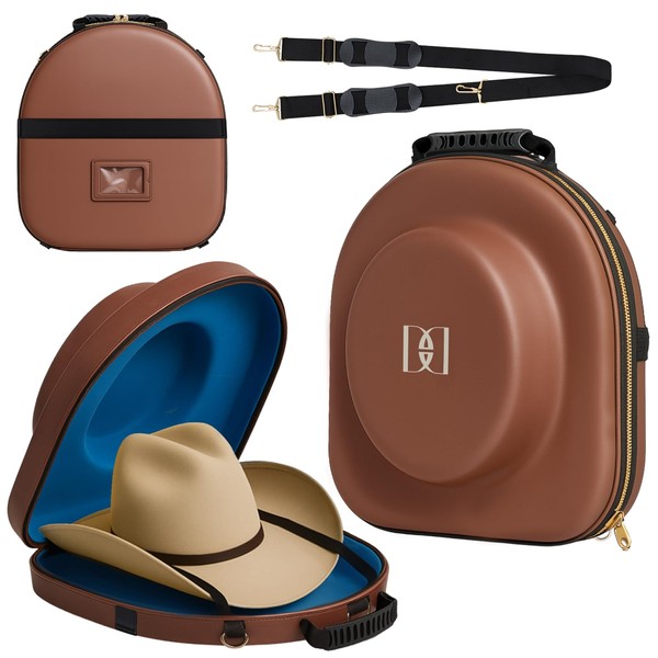 Daringly Dashing cowboy hat travel case (brown)