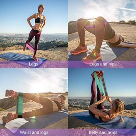 Lote de 3 Bandas de Resistencia en Tissu Avec 3 Niveles de Resistencia Pour Les hanches et Les fessiers, Pour Les Femmes et Les Hommes, le Yoga, le pi