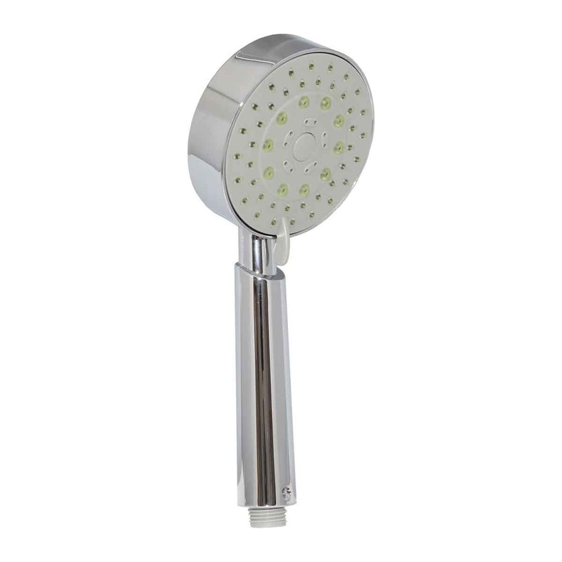 Shower Head with Self Powered Flow Meter, Water and Energy