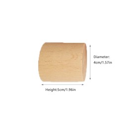 UtySty 4 Pack Wood Furniture Risers 2 inch Extra Height Legs Round Natural Wooden Heighten Solid Feet Simple DIY Cylinder Extender Mat Pad Lifts for Cabinet Sofa Couch Table Chair Bed