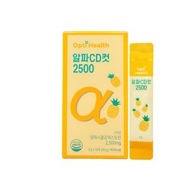 옵티헬스 알파CD 컷 2500 15포 1BOX 알파시클로덱스트린 난소화성말토덱스트린 파인애플맛 OptiHealth AlphaCD Cut 2500 15 Pack 1BOX Alpha-Cyclodextrin Non-Digestible Maltodextrin Pineapple Flavor