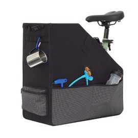Keeper Box 2.0 for Folding Bicycle - Folding Bike Storage Solution - Suitable For Bike - Keep The Bike Vertical In The Car Trunk To Save Space (Black with green zipper 2.0, For 20" Folding Bikes)