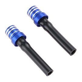 Mtsooning Gas Breather Hose, 2PCS Fuel Tank Cap Tube, Valve Vent Tube CNC Universal for ATV Motorcycle Dirt Pit Quad Bike Motocross Blue