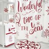 Avanti Linens - Fabric Shower Curtain, Holiday Bathroom Decor (Sparkle