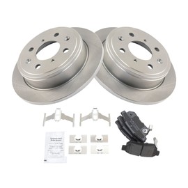 Rear Brake Pad & Rotor Kit Brake Pads Brake Rotor Semi-Metallic Compatible with 1990-2001 Acura Integra 1992-2000 Honda Civic 1993-1997 Civic del Sol 1990-1991 CRX 1988-1991 Prelude