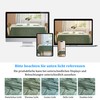 ATsense Tablecloth, green, linen look, 100% washed cotton, square, 140