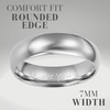Willis Judd 6mm Titanium Ring for Men Engraved I Love
