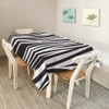 Walmsco Tablecloth Black White Zebra Pattern Decor For Dining Room